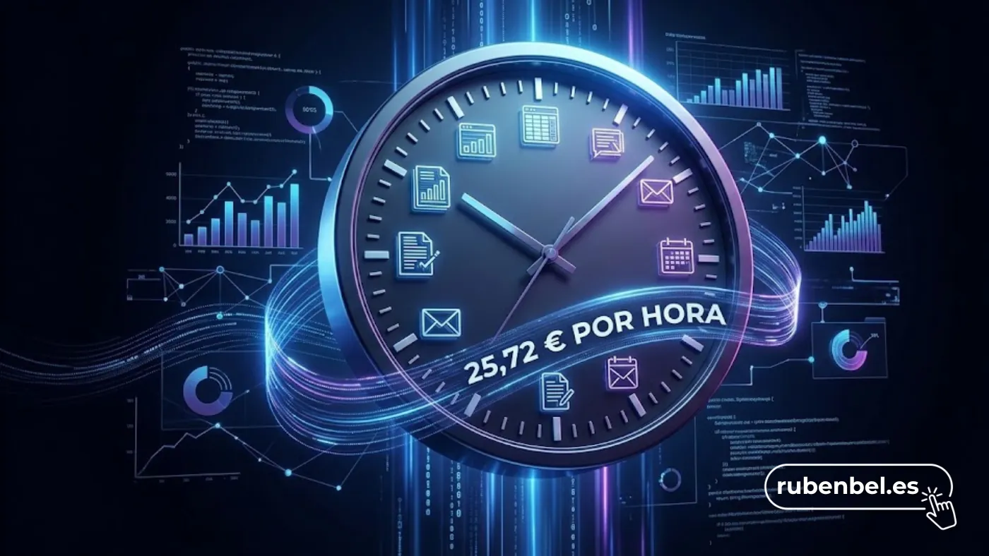 Reloj que corre: cada hora de trabajo sin ordenar cuesta de media 25,72 € según el INE