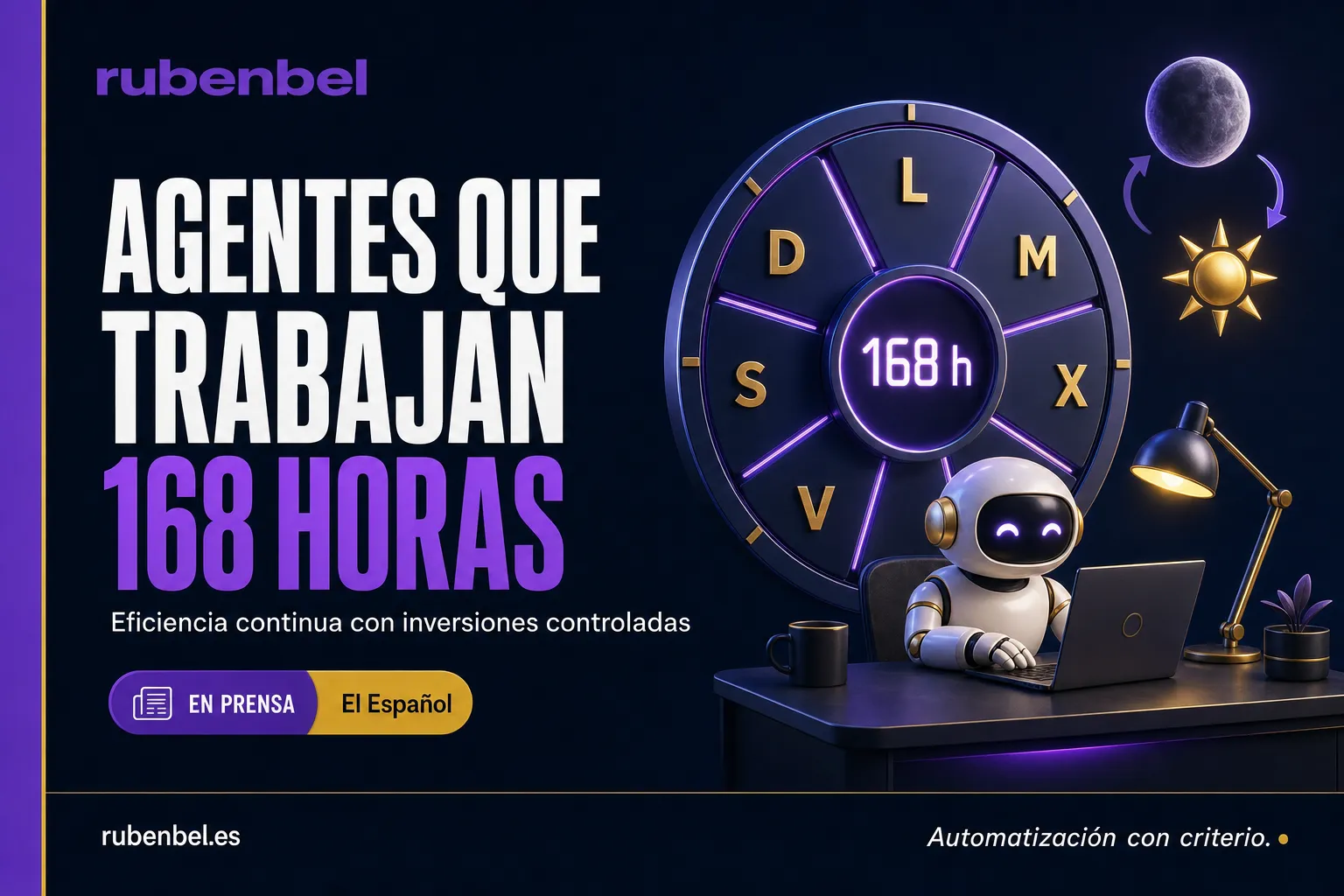 Rubén Bel en El Español: agentes de IA que trabajan las 168 horas de la semana