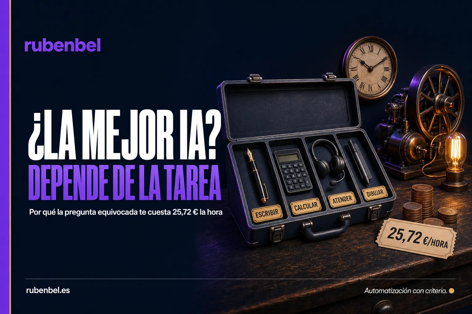 Cuál es la mejor IA: caja de herramientas con una herramienta distinta para cada tarea y un ticket de 25,72 € la hora