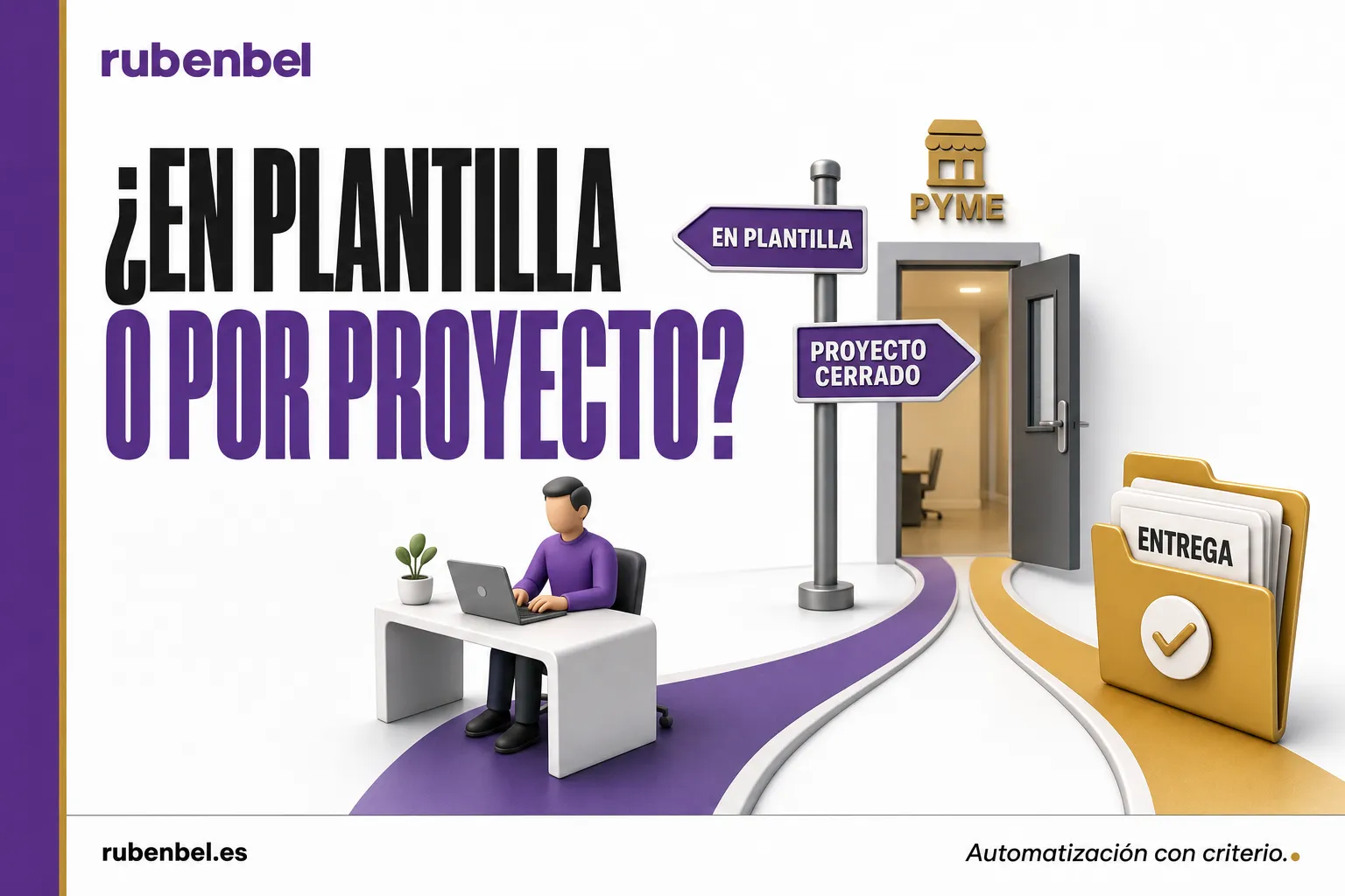 Comparación entre contratar un experto en IA en plantilla y externalizar la automatización