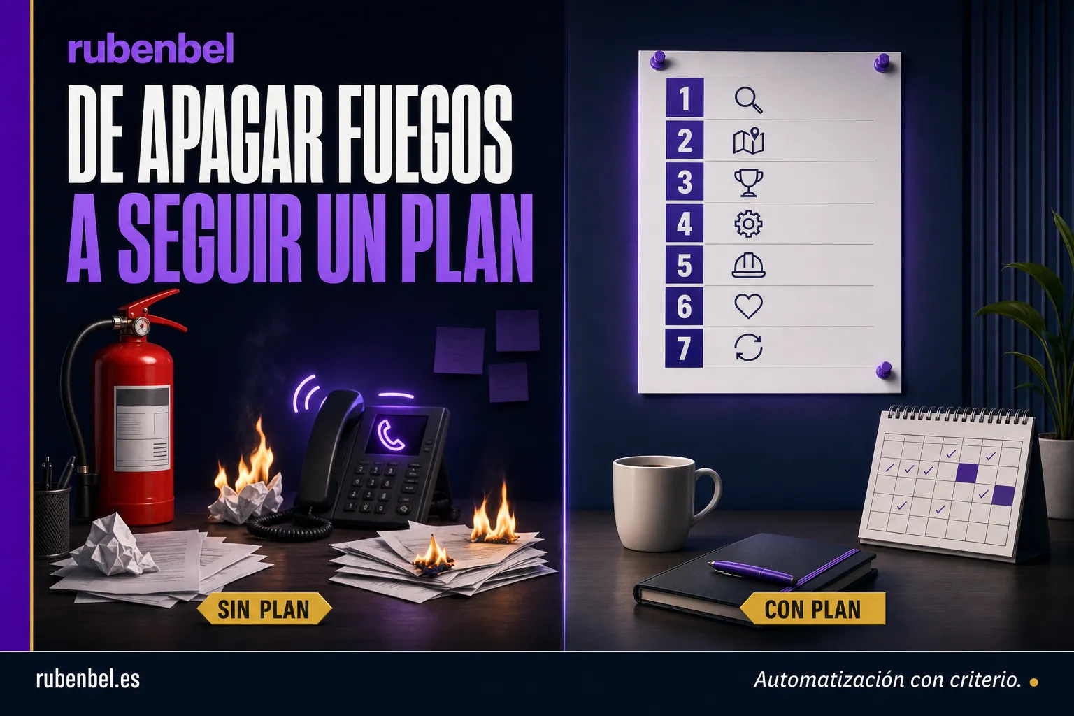 Pasar de apagar fuegos a implementar IA en una pyme con un plan de siete pasos