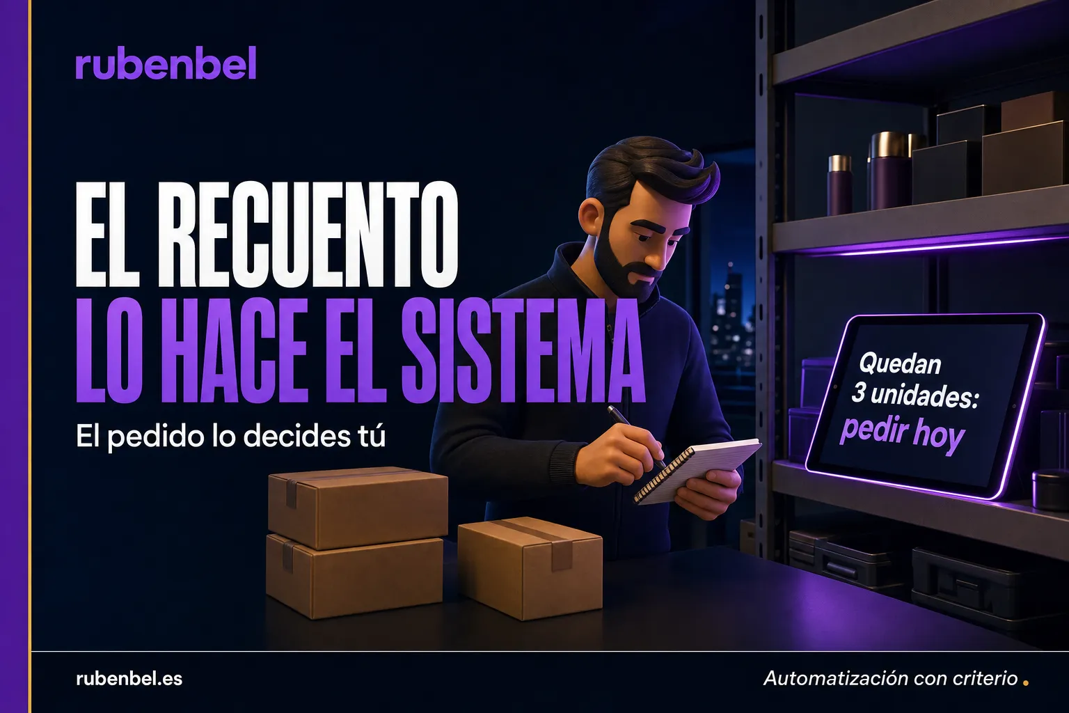 Soluciones de IA para pymes: aviso automático de stock bajo en una tienda